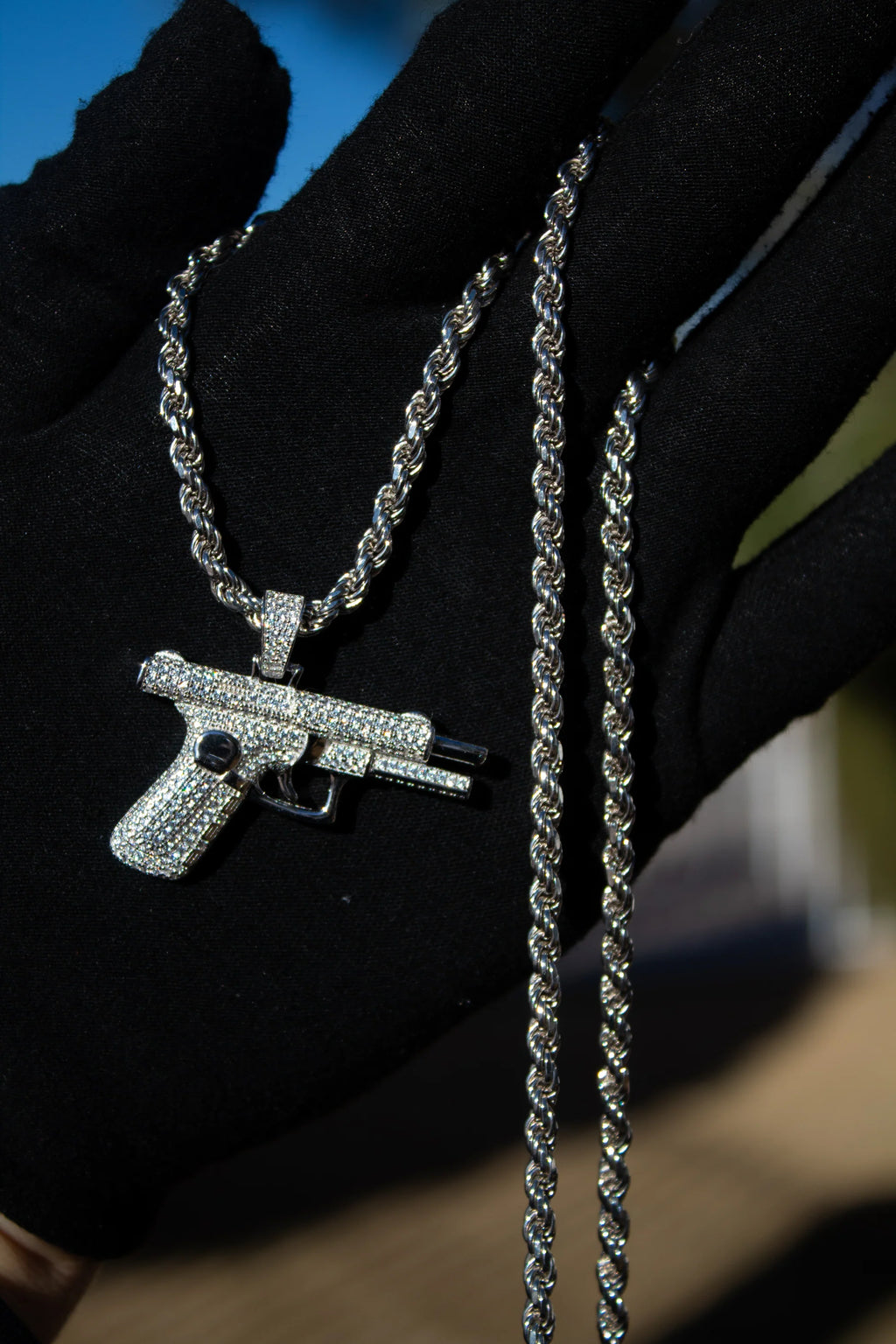 Pistol Pendant Chain